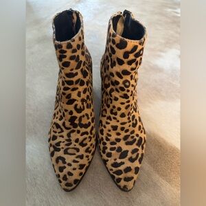 Steve Madden Jillian Leopard Print Ankle Boots